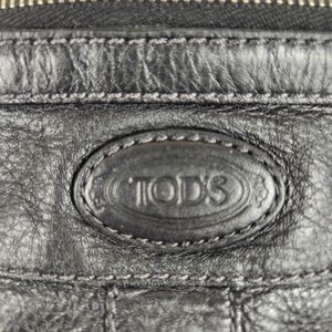 VGUC Tod's Miky Black Leather Medium Nomad Messenger Bag